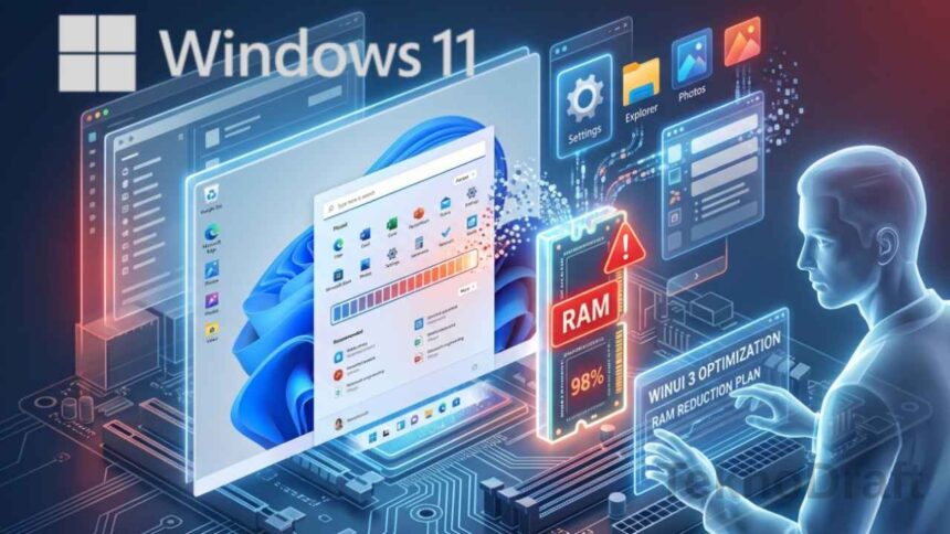 Microsoft, Windows 11'in RAM Tüketimini Azaltmak için Optimize Ediyor