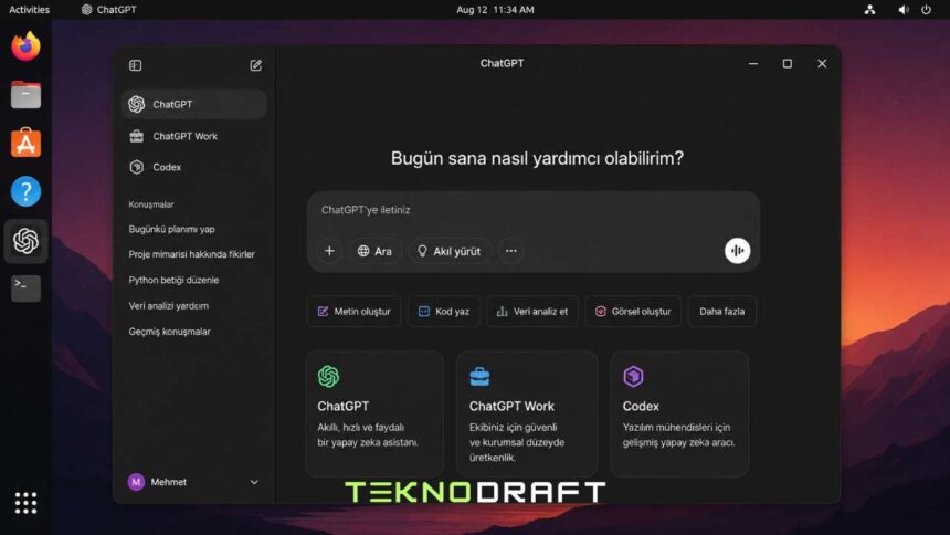 OpenAI ChatGPT Masaüstü Uygulaması Linux'a Geldi