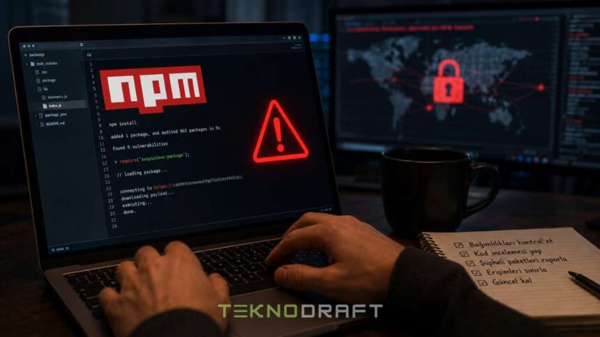 npm'de 800 Zararlı Paket Tespit Edildi: Windows, macOS ve Linux Tehlikede