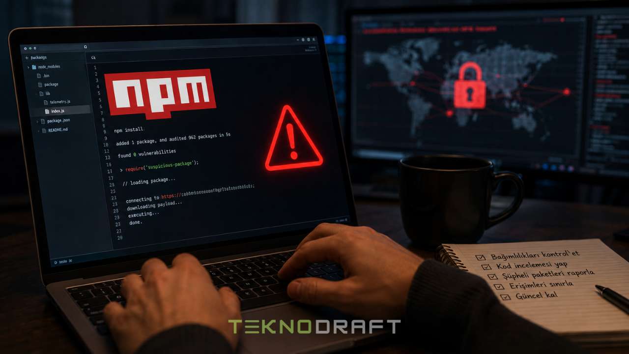 npm'de 800 Zararlı Paket Tespit Edildi: Windows, macOS ve Linux Tehlikede