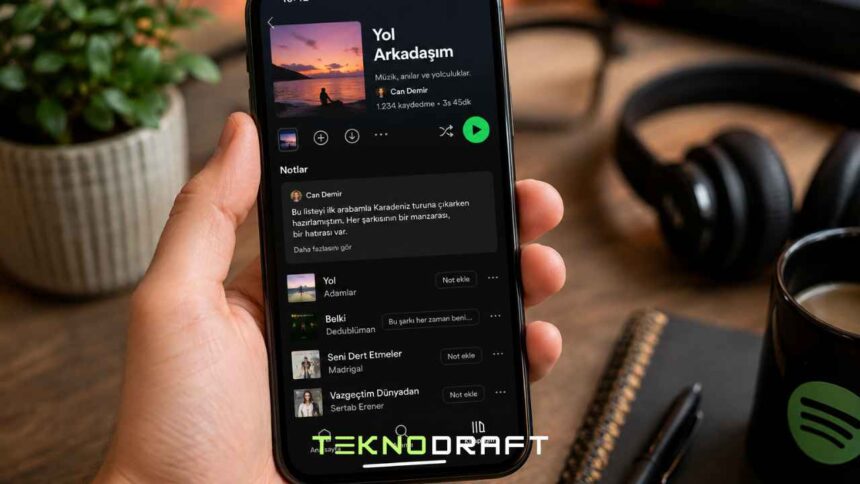 Spotify Çalma Listesi Notları Özelliğini Duyurdu